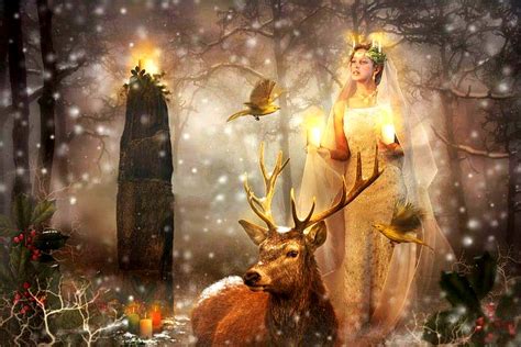 Connecting with the Goddess and God during Yule Witchcraft
